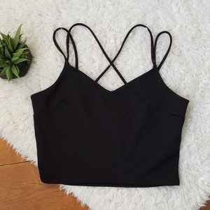 Express Black Strappy Top